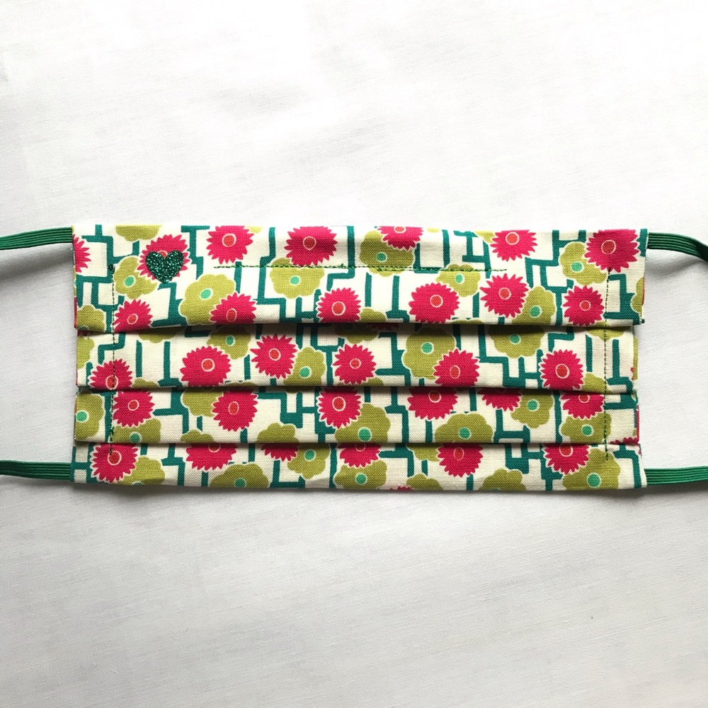 NWT - Handmade Adult Cloth Mask in Red Poppy print